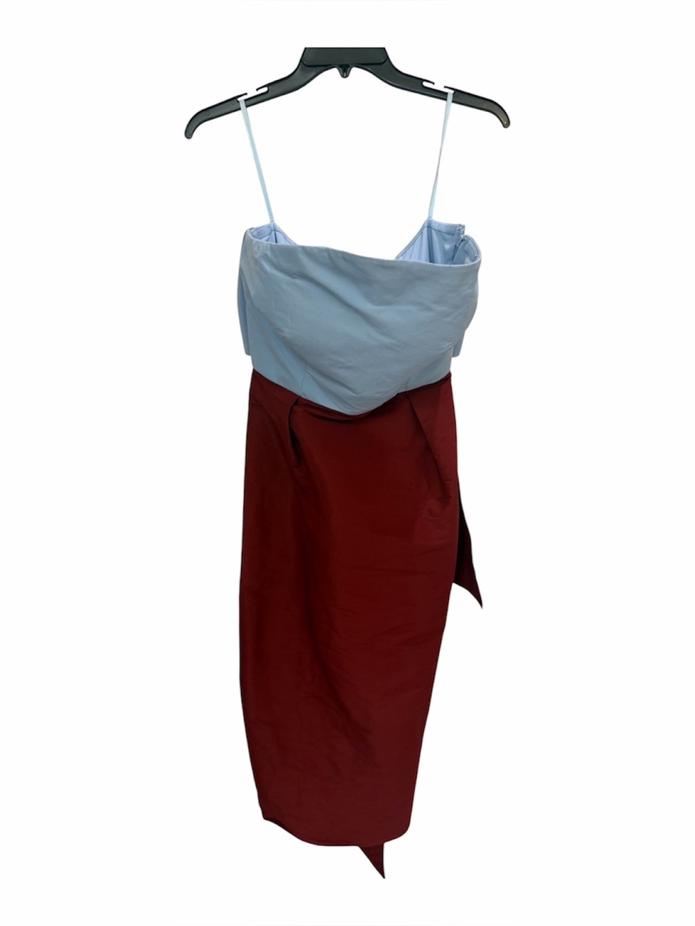 Antonio Melani x The Nat Note Delfina Color Block Taffeta Strapless Dress size 8 - Picture 4 of 8